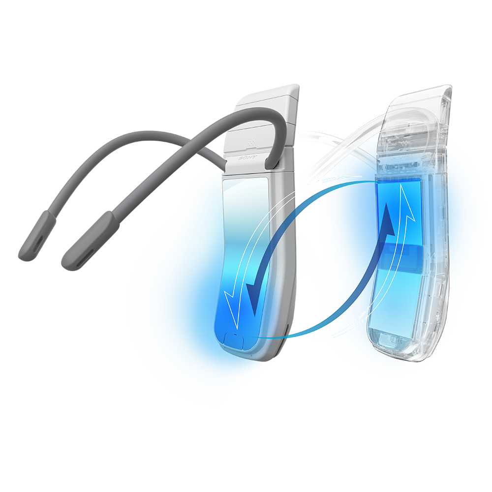 REON POCKET PRO DUALサーモモジュールの仕組みのCGイメージ