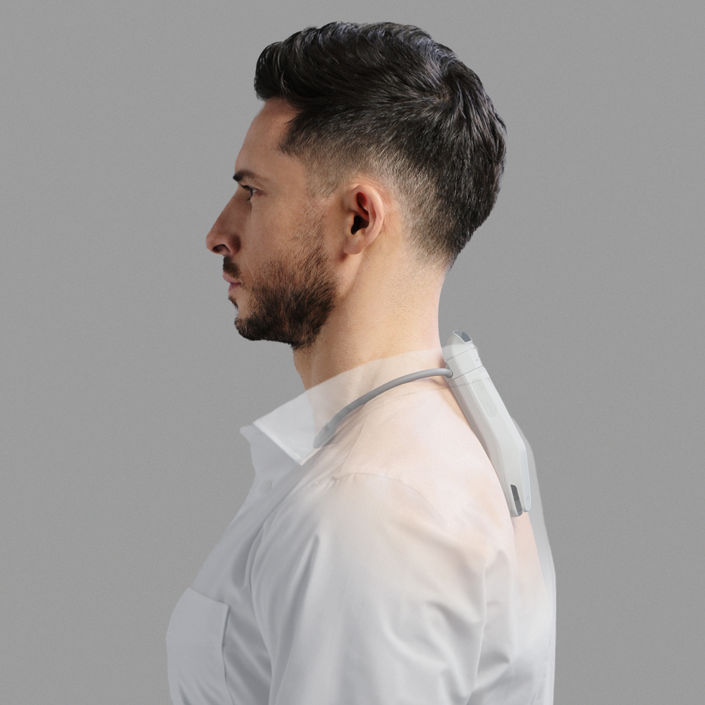 REON POCKET PRO を装着する男性のイメージ